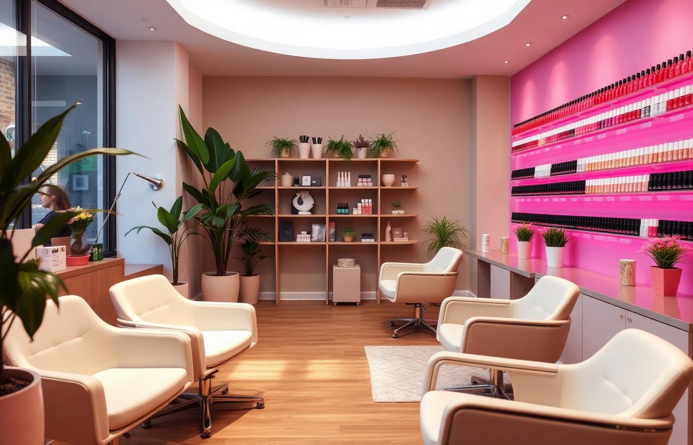 Zin Nails salon interior